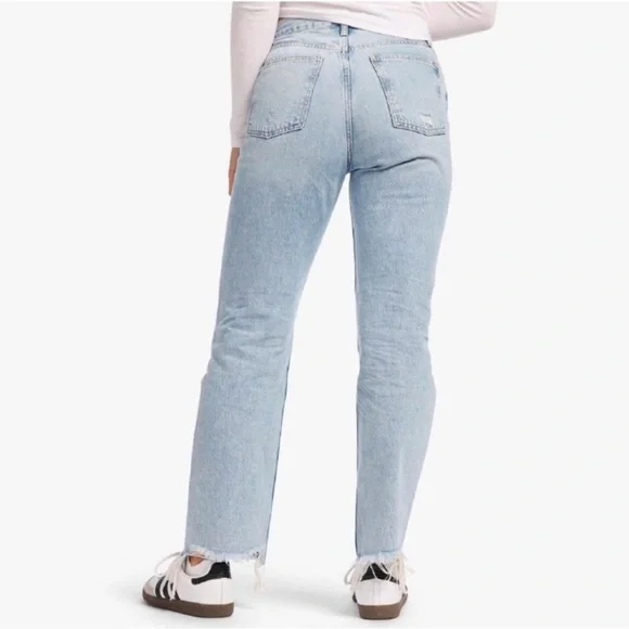 Nuuds The Straight Jeans Classic Fit Size 32 Ranger Wash Distressed 29” Inseam - Picture 4 of 16